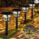 6 Pack Large Rotating Solar Lights Outdoor Waterproof 2 Modes Twinkling Decorative Lights for Garden Yard Pathway Walkway Decorations Landscape Lighting. (Set of 6) by GreenHaven Gardens