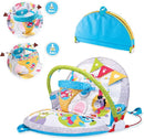 Yookidoo Baby Gym Lay to Sit-Up Playmat. 3-in-1 Newborns Activity Center with Tummy Time Toys, Pillow & Infant Miror. 0-12 Month by TinyTreasures Baby Boutique
