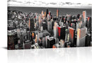 Nachic Wall Black and White Chicago Canvas Print Art Modern Chicago Downtown at Sunset Pictures Painting Modern Cityscape Giclee Artwork for Home Office Living Room Bedroom Decoration 24x48Inches by CozyNest Decor