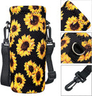 RICHEN Neoprene Water Bottle Carrier Bag with Adjustable Shoulder Strap,Insulated Water Bottle Cover for Stainless Steel/Glass/Plastic Bottles by TinyTreasures Baby Boutique