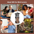Squirrel Proof Bird Feeder - Metal Outdoor Design with 4 Feeding Ports, Wild Bird Feeders for Outside, 2.5lb Large Capacity, Ideal Gift for Bird Lovers by GreenHaven Gardens