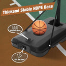 Mayfire Kids Basketball Hoop Adjustable Height 4-8.5 FT, Portable Basketball Goal System with 33'' Shatterproof Backboard for Kids Youth Teens in Driveway, Backyard, Outdoor Play by TinyTreasures Baby Boutique