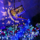YJFWAL Watering Can With Solar Garden Lights, Fairy Butterfly Decor, Star Shower Art Hanging Waterfall for Outdoor Table, Patio, Yard, Pathway, Walkway (Blue) by GreenHaven Gardens