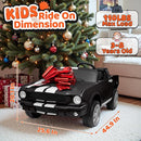 24V 2 Seater Ride on Toys, Licensed Shelby Cobra Kids Power Car Wheeler Ride On Toy w/ 2WD/4WD Switchable, Remote Control, 19" Spacious Seat, 4 Spring Suspension, Music, Bluetooth by TinyTreasures Baby Boutique