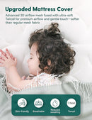 BABELIO Crib Mattress Ultra-Breathable 100% Washable Core Dual Sided Baby Toddler Mattress with Removable Machine-Washable Cover 52" x 28" by TinyTreasures Baby Boutique