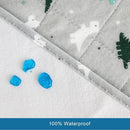 Potty Training Bed Pad - 100% Waterproof, Twin & Toddler Bed Wetting Protection, Reusable, Non Slip, Easy to Change, Washable, Grey by TinyTreasures Baby Boutique