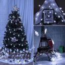 Brightown Solar Christmas Snowflake String Lights 2-Pack 100 LED 66FT Outdoor Waterproof Fairy Lights with 8 Lighting Modes for Wedding, Party, Tree, Room, Garden, Patio, Yard, Home(Pure White) by GreenHaven Gardens
