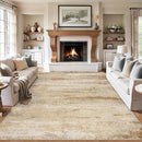 8x10 Area Rugs for Living Room - Washable Rug Modern Abstract Soft Large Neutral Non-Slip Carpet Indoor Floor Stain Resistant Thin Carpets for Bedroom Dining Room Farmhouse Nursery Home Office Beige by TinyTreasures Baby Boutique