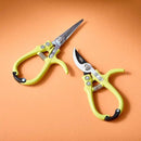 Modern Sprout Hand Pruners & Shears Set - Lightweight Gardening Tools W/Easy Lock - Sharp Carbon Steel Blades -Rust Resistant Scissors for Herbs, Flowers - Reusable Holster - Chartreuse by GreenHaven Gardens