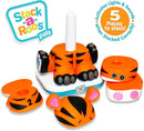 Stack-a-Roos Baby Tiger by Salus Brands - Animal Stacking Toy, Educational Early Learning Toy for Infants Babies Toddlers, Age 12+ Months - Great Baby Gifts, STEM by TinyTreasures Baby Boutique