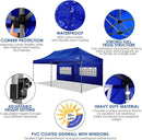 COBIZI 10x20 Canopy with Sidewalls, Heavy Duty Party Tent Pop up carpas para Fiestas, Tents for Parties, Wedding, Outdoor Ez up Foldable Portable Canopy Tent with Wheeled Bag, Navy Blue Upgrade by GreenHaven Gardens