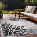 Beverly Rug Outdoor Rug 10x14 Large Modern Floral Tropical Area Rugs for Indoor and Outdoor Patio Easy to Clean Non Shedding Living Room Porch Garden Washable Outside Carpet (10 x 14 Beige) by CozyNest Decor