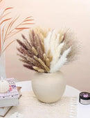 xin's convey 110pcs Dried Pampas Grass Decoration, Dried Flower Bouquet in Vase, Reed Grass Bouquet for Boho Floral Home, Wedding Party Centerpiece, Rustic Farmhouse Decoration.(Brown) by CozyNest Decor