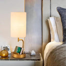 Dreamholder Touch Control USB Table Lamp, Upgraded 3-Way Dimmable Bedside Desk Lamp with USB C & A Charging Ports and AC Outlet, Nightstand Lamp for Bedroom, Dimmable Bulb Included, Gold by CozyNest Decor