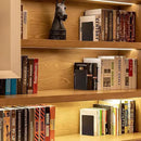 VONDERSO Metal Bookends Black, 2 Pairs Decorative Metal Book End Supports for Shelves Gauge Metal Book Divider Stopper Holders with Non-Slip Anti-Scratch Rubber Pads by CozyNest Decor