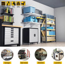 2Pack 2x3ft Adjustable Metal Garage Wall Shelving Heavy Duty Garage Storage Shelf Wall Mounted White by GreenHaven Gardens
