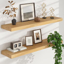 Floating Shelves for Wall, USA-Sourced Brich Wood 36 Inch Long Wall Shelves Set of 2, Natural Wooden Mounted Picture Ledge Shelf, Nursery Book Storage Shelf Kids Bookshelf, Display Shelf by TinyTreasures Baby Boutique