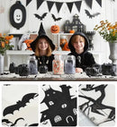 Halloween Table Runner,72 Inches Spooky Haunted House Bats Tree Ghost Witch Table Runner for Halloween, Table Decoration/Party Dinner Table Decor,Kitchen,Mantel,Bedroom Decoration by CozyNest Decor
