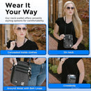 Neck Wallet for Travel & Passport Holder with RFID Blocking - Slim & Easy to Conceal Nylon Travel Pouch for men & women - Holds Phone, Cash, Cards, Keys - Sweat & Water Resistant - Large - Dark Grey by TinyTreasures Baby Boutique