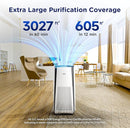 Membrane Solutions Air Purifiers for Home Large Room up to 3027 Ft² in 1 Hr With Smart WiFi & Alexa, ECO &AUTO Mode, 21dB Quiet Air Cleaner Removes Pet Dander Odors Mold Allergies Dust Pollen, MS601 by TinyTreasures Baby Boutique