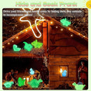 100PCS Luminous Mini Resin Dinosaur Glow in The Dark, 28 Styles Tiny Animals for Hide Garden Micro Landscape Dollhouse Decor Craft by GreenHaven Gardens