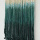 Macrame Wall Hanging Green Boho Handmade Ombre Wall Art Decor for Living Room Bedroom Fiber Art 15''W*43''L by CozyNest Decor