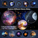 Planetarium Projector Pro for Bedroom, 13 in 1 Star Projector Galaxy Light, Ceiling Night Light Milky Way Mood Lighting with Timer, LED Space Galaxy Lamp Bedroom Room Decor for Adults Kids - White by TinyTreasures Baby Boutique