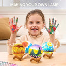 Klever Kits DIY 3D Moon Night Light, Paint Your Own Moon Lamp Kit Galaxy Lamp Arts and Crafts Kit, School Activities, Birthday Gifts for Kids Girls Boys by TinyTreasures Baby Boutique