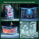 Led Net Lights Christmas Lights Outdoor White Christmas Net Lighting with 121Led Mini Globe Lights 5ftx5ft, Outdoor Indoor Fairy Mesh Net Lights for Christmas Trees, Bushes, Shrubs Decorations by GreenHaven Gardens