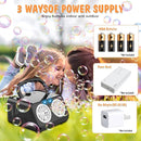 Bubble Machine Portable Bubble Machine for Kids with 2 Fans,Plug in or Battery Operated Bubble Blower,20000+ Bubbles Per Minute Bubbles for Outdoor Wedding Birthday Halloween by TinyTreasures Baby Boutique
