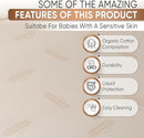 Crib Organic Mattress Protector Pad - Certified Organic Cotton Waterproof Breathable Mattress Pad Cover - 250 GSM Comfort - Deep Pocket - Fitted Comfort by TinyTreasures Baby Boutique