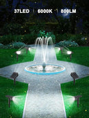 Solar Spot Lights Outdoor Solar Lights Outdoor Waterproof IP65 Solar Powered Outdoor Lights, Solar Landscape Spotlights Outdoor Solar Lights (White, 6 Packs) by GreenHaven Gardens