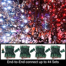 100 Count RED and White - String Lights - 21.6FT LED Christmas Lights, Mini led Lights for Indoor Outdoor Home Holiday Party Wedding Independence Day Decoration by CozyNest Decor