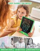 LCD Writing Tablet 10 Inch, Toys for 3 4 5 6 7 8 9 10 Year Old Boys Girls, Colorful Doodle Board Drawing Tablet, Gift for Boys Toddlers Age 3-12 Years, Memo Board, Drawing Pads with Lanyard (Green) by TinyTreasures Baby Boutique