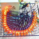 27.8Ft Flickering Flame String Lights Orange Halloween Lights with 25 Pack C7 Orange Flame Light Bulbs, Orange Flame String Lights for Halloween Decorations for Home Party Yard (2 Spare Bulbs) by GreenHaven Gardens