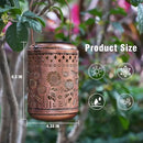 Solar Outdoor Lanterns, Sunflower Garden Decor LED Light Hanging Waterproof Solar Metal Lantern Gifts for Women Mom Grandma Outdoor Decoration for Patio Pathway Yard by GreenHaven Gardens