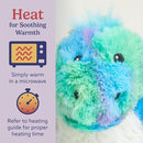warmies Junior Microwavable & Weighted Stuffed Animals, Rainbow Dinosaur - Heated Stuffed Animal Plushie for Warmth & Comfort - Soft Plush Toys for Adults & Children (Boys, Girls, Babies & Toddlers) by TinyTreasures Baby Boutique
