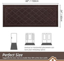 BEQHAUSE Dirt Trapper Door Mat 24" x 60", Doormat Non-Slip Entryway Rugs Washable, Dog Door Mat Stain Resistant and Absorbent Welcome Floor Mat for Front Back Door, Muddy Wet Shoes & Paws, Brown by CozyNest Decor
