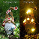 Garden Gnomes in The Hat Stood -Solar Resin Spring Bee Gnome Figurine Statue Garden Lights Outdoor Decorations Waterproof for Patio,Yard,Lawn, by GreenHaven Gardens