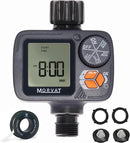 Morvat Sprinkler Timer Outdoor, Garden Hose Faucet Water Timer with Rain Delay, Programmable Automatic/Manual Modes, Watering Irrigation Timer System + Teflon Tape, 2 Spare Washers & 2 Filter Washers by GreenHaven Gardens