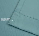 MIUCO Blackout Curtains Room Darkening Curtains Textured Grommet Window Curtains for Living Room 2 Panels 52x84 Inch Long Teal by TinyTreasures Baby Boutique