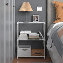 450 lbs Wire Storage Shelving 3-Tier Utility Shelving Unit Steel Organizer Wire Rack for Home,Kitchen,Office,Chrome(11.8" D x 17.7" W x 26.4" H) by CozyNest Decor