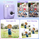 Kids Camera Instant Print, 3.0" HD 32MP Kids Camera Christmas Birthday Gifts for 3 4 5 6 7 8 9 10 11 12 Year Old Girls Boys, 32GB SD Card-Purple by TinyTreasures Baby Boutique