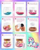 D-FantiX Unicorn Princess Toys Terrarium Kit for Kids, Led Night Light Birthday for Little Girls, DIY Arts and Crafts Science Kit for Kids Age 3 4 5 6 7 8-12 Year Old by TinyTreasures Baby Boutique