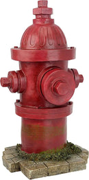 Design Toscano Dog's Second Best Friend Fire Hydrant Pee Post Indoor/Outdoor Statue, Medium 14 Inch Tall, Cast Stone Resin, Red Painted Finish by GreenHaven Gardens