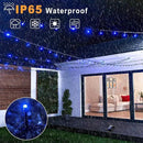 2 Pack Solar String Lights for Outside, Each 40Ft 120 LED Solar Lights Outdoor, 8 Modes Waterproof Solar Powered Fairy Twinkle Light for Backyard Patio Tree Party Garden Decoration, Blue by GreenHaven Gardens