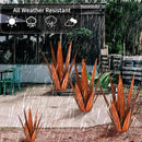 Metal Agave Plants, Tequila Rustic Sculpture, Metal Yard Art, Outdoor Lawn Ornaments Yard Stakes (Rusty- L) by CozyNest Decor