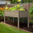 MUPATER 4'x2' Raised Garden Bed, Elevated Planter Box with Drainage Holes for Herbs and Vegetables, Raised Garden Bed with Four Legs for Garden, Patio and Greenhouse, Brown by GreenHaven Gardens