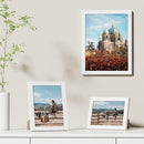 Vittanly 9x12 Picture Frames Set of 9, Shatter Resistant Plexiglass, Display 6x8 Pictures with Mat or 9x12 without Mat, Photo Frames for Wall or Tabletop, Engineered Wood, White by CozyNest Decor