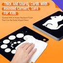50PCS High Contrast Baby Flashcards, 100 Pages Black & White Visual Stimulus Flash Cards, Brain Development Cards Set Montessori Sensory Toys for Infants Newborn Boy Girl Baby Tummy Time (0-3 Months) by TinyTreasures Baby Boutique